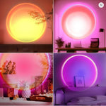 LED Sunset Projection Lamp – Aesthetic Room Night Light for Bedroom & Home Decor