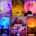 LED Sunset Projection Lamp – Aesthetic Room Night Light for Bedroom & Home Decor