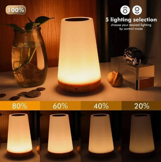 LED Color-Changing Night Light – Dimmable, Touch-Control, Mood & Kids Bedroom Lamp