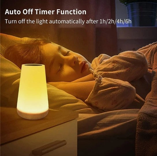 LED Color-Changing Night Light – Dimmable, Touch-Control, Mood & Kids Bedroom Lamp