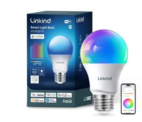 Smart RGB LED Light Bulbs – WiFi/APP Controlled Color Changing Smart Bulbs for Home & Room