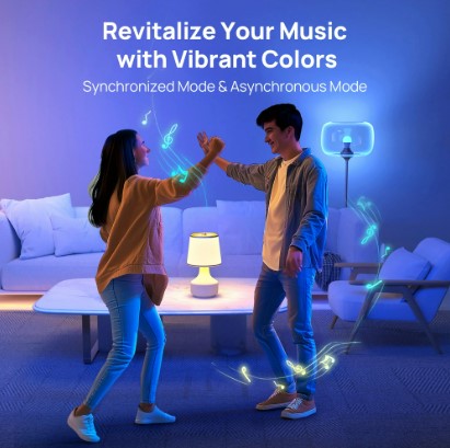 Smart RGB LED Light Bulbs – WiFi/APP Controlled Color Changing Smart Bulbs for Home & Room