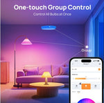 Smart RGB LED Light Bulbs – WiFi/APP Controlled Color Changing Smart Bulbs for Home & Room