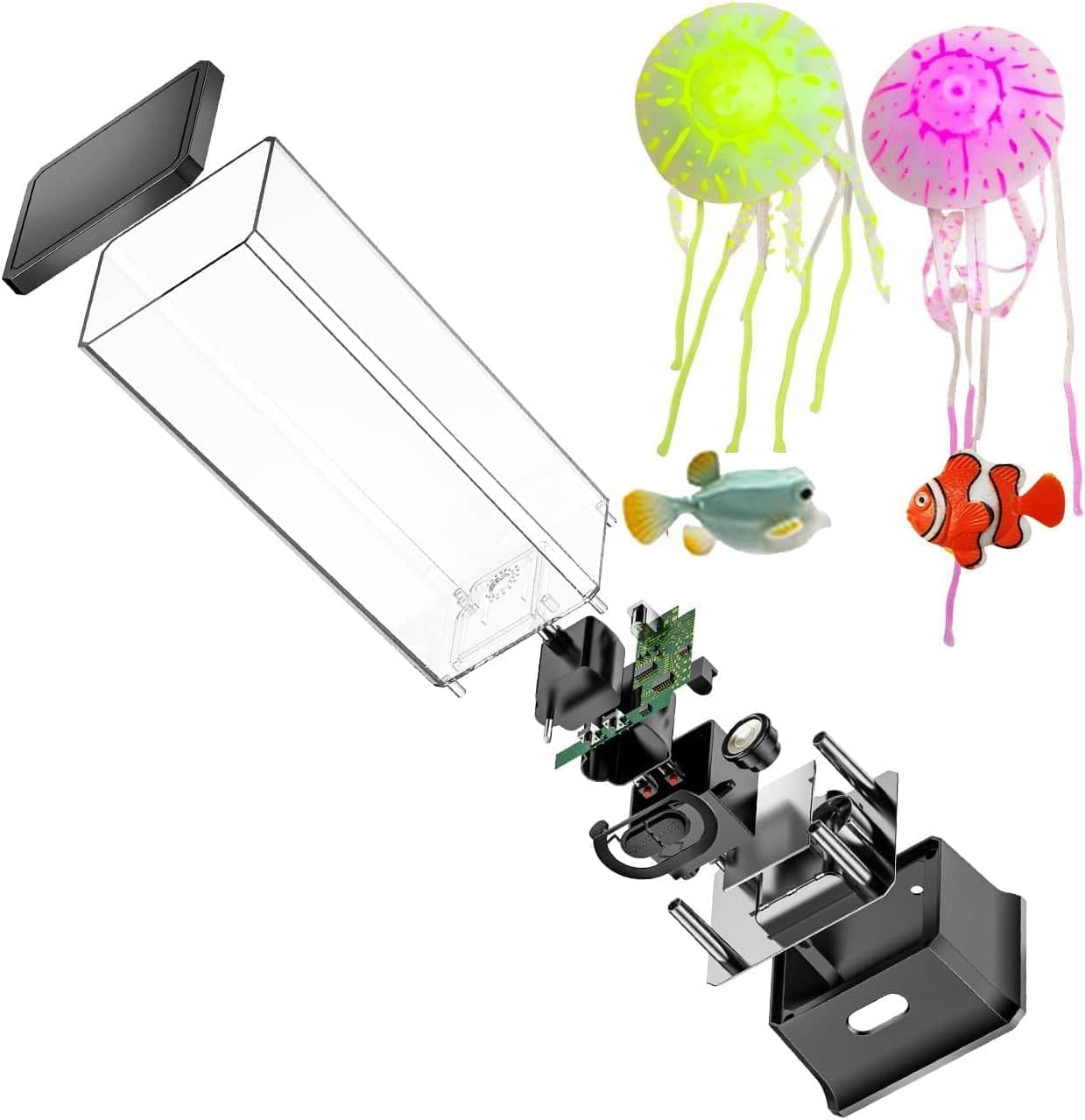 LED Jellyfish Tank Lamp – Color Changing Aquarium Night Light for Bedroom & Home Decor
