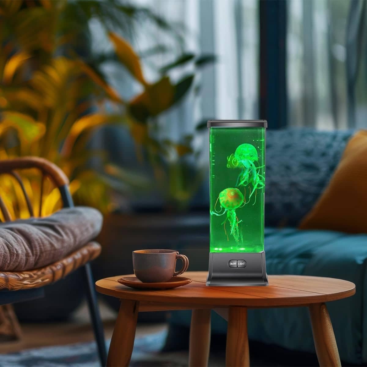 LED Jellyfish Tank Lamp – Color Changing Aquarium Night Light for Bedroom & Home Decor