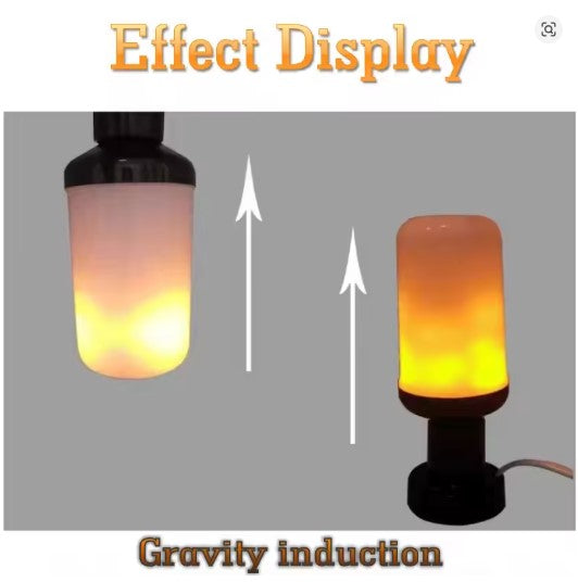 LED Flame Effect Bulb – Flickering Decorative Light for Home, Patio & Fireplace