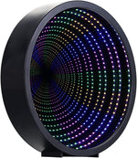LED Infinity Mirror – Modern 3D Illusion Decorative Light for Bedroom, Desk & Home