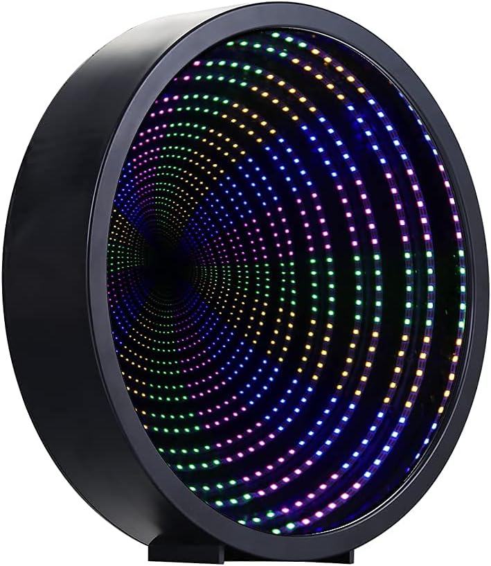 LED Infinity Mirror – Modern 3D Illusion Decorative Light for Bedroom, Desk & Home