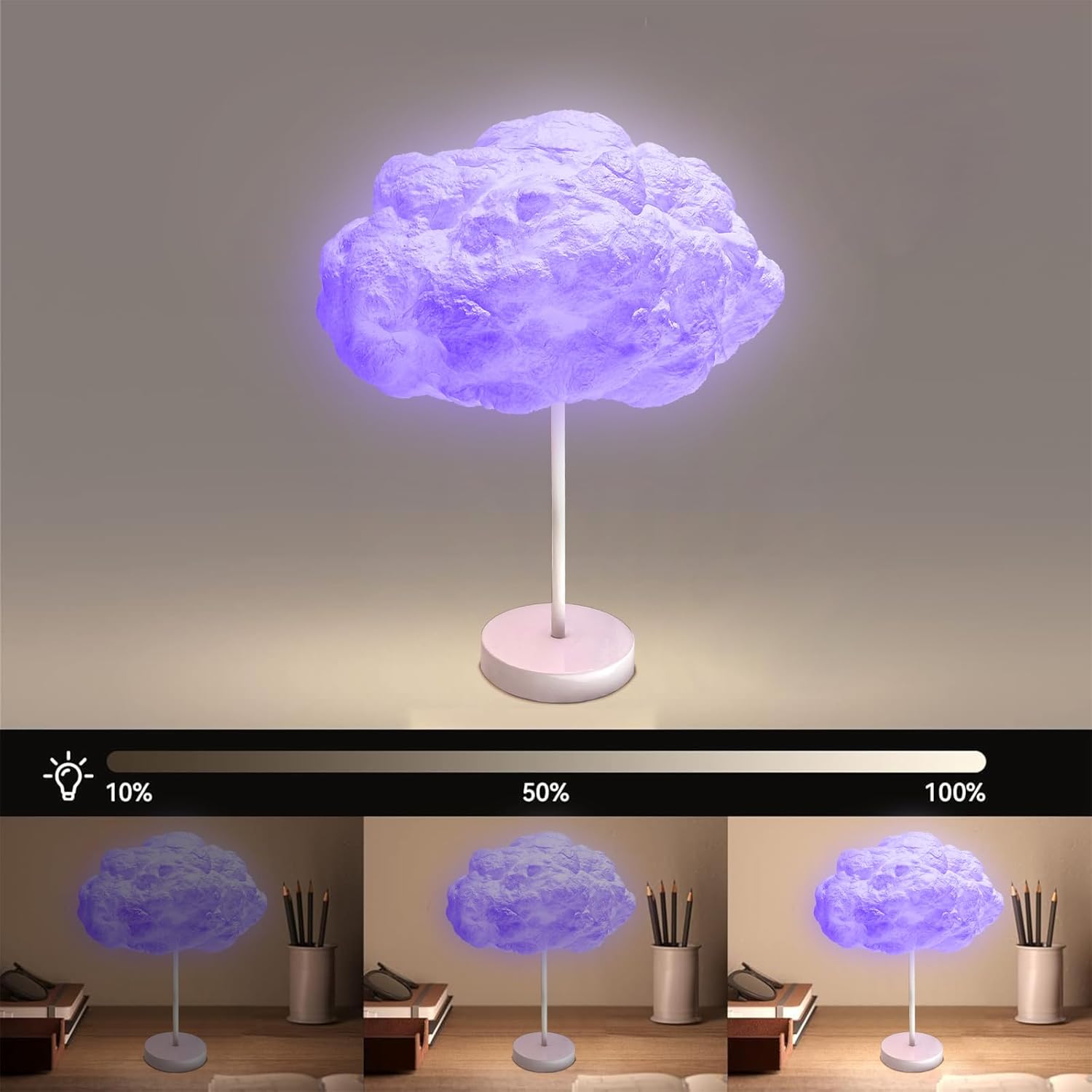 LED Cloud Lamp DIY Kit – Multicolor Changing Strip Lights Wireless Remote APP