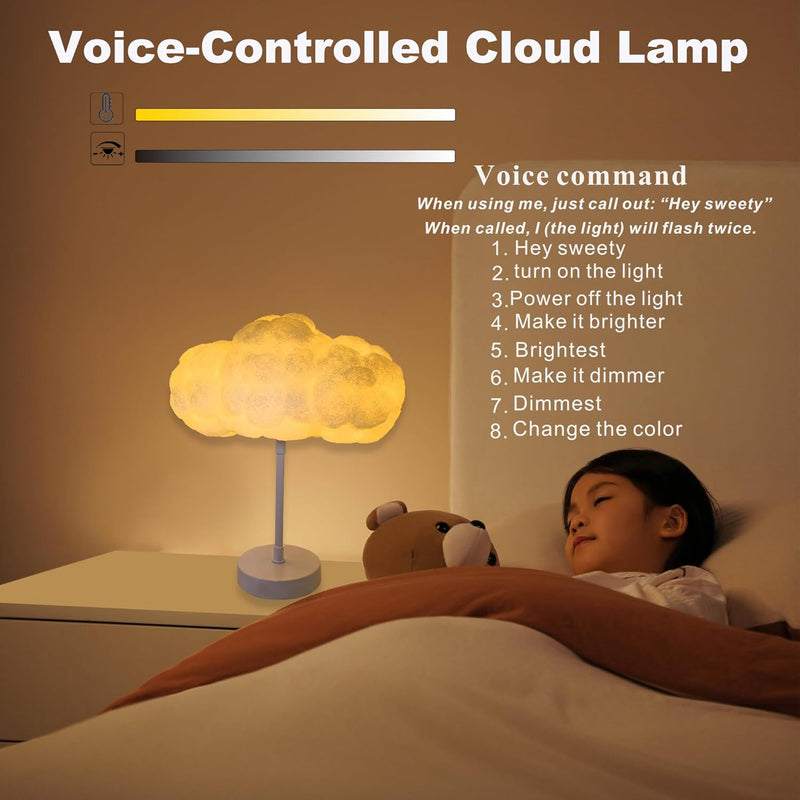 LED Cloud Lamp DIY Kit – Multicolor Changing Strip Lights Wireless Remote APP