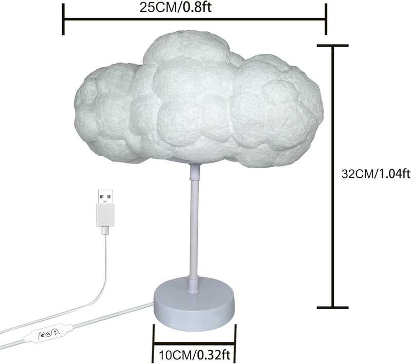 LED Cloud Lamp DIY Kit – Multicolor Changing Strip Lights Wireless Remote APP
