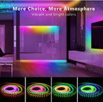 Smart LED Strip Lights 16.4ft – App & Remote Controlled RGB Lights for Bedroom