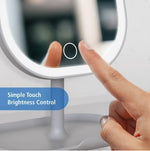 Tabletop LED Makeup Mirror - Lighted Vanity Mirror for Bedroom, Dressing Table & Beauty Room