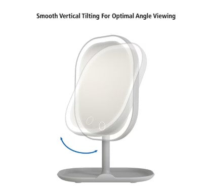 Tabletop LED Makeup Mirror - Lighted Vanity Mirror for Bedroom, Dressing Table & Beauty Room