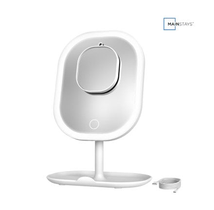 Tabletop LED Makeup Mirror - Lighted Vanity Mirror for Bedroom, Dressing Table & Beauty Room
