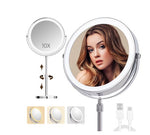 LED Magnifying Makeup Mirror 10x - Lighted Vanity Mirror for Precise Makeup & Beauty Room