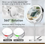 LED Magnifying Makeup Mirror 10x - Lighted Vanity Mirror for Precise Makeup & Beauty Room