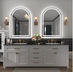 Arched LED Vanity Mirror 28" x 20" - Lighted Makeup & Dressing Table Mirror for Bedroom & Beauty Room