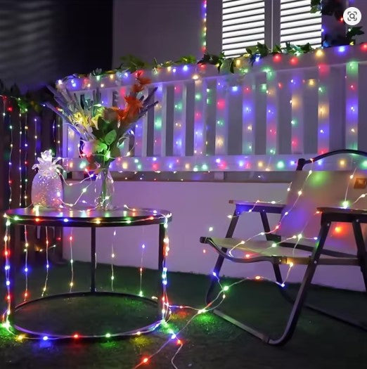 LED Curtain Lights 300 LEDs – Fairy String Lights for Bedroom, Party & Home Decor