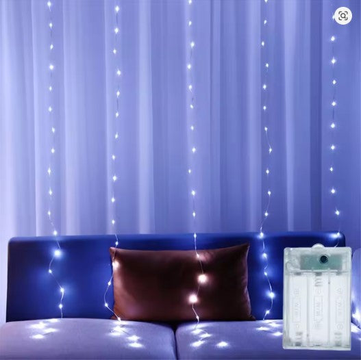 LED Curtain Lights 300 LEDs – Fairy String Lights for Bedroom, Party & Home Decor