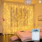 LED Curtain Lights 300 LEDs – Fairy String Lights for Bedroom, Party & Home Decor