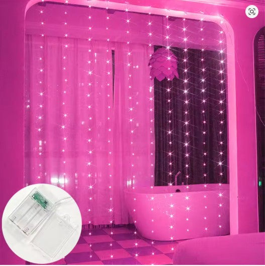 LED Curtain Lights 300 LEDs – Fairy String Lights for Bedroom, Party & Home Decor