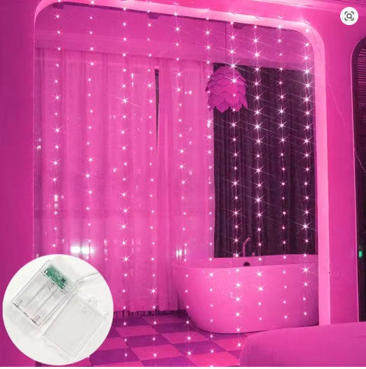 LED Curtain Lights 300 LEDs – Fairy String Lights for Bedroom, Party & Home Decor