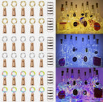 LED Wine Bottle Lights – 10 Pack 20 LED Waterproof Battery Operated Decorative Glow Lights