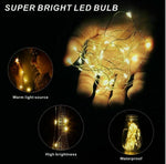 LED Wine Bottle Lights – 10 Pack 20 LED Waterproof Battery Operated Decorative Glow Lights