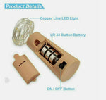 LED Wine Bottle Lights – 10 Pack 20 LED Waterproof Battery Operated Decorative Glow Lights