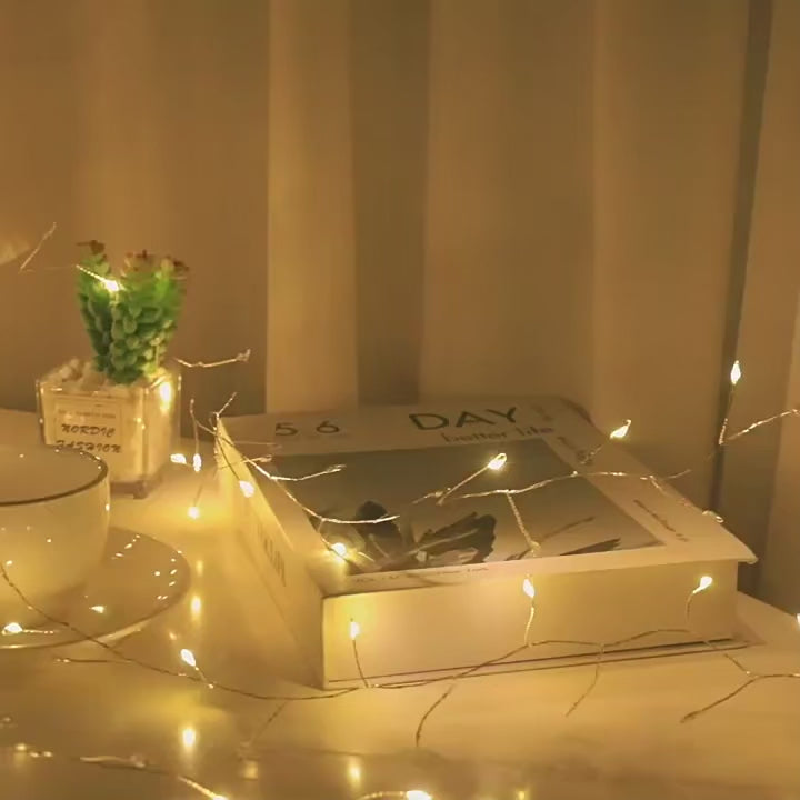 LED Firefly String Lights – Decorative Fairy Lights for Bedroom, Patio & Party